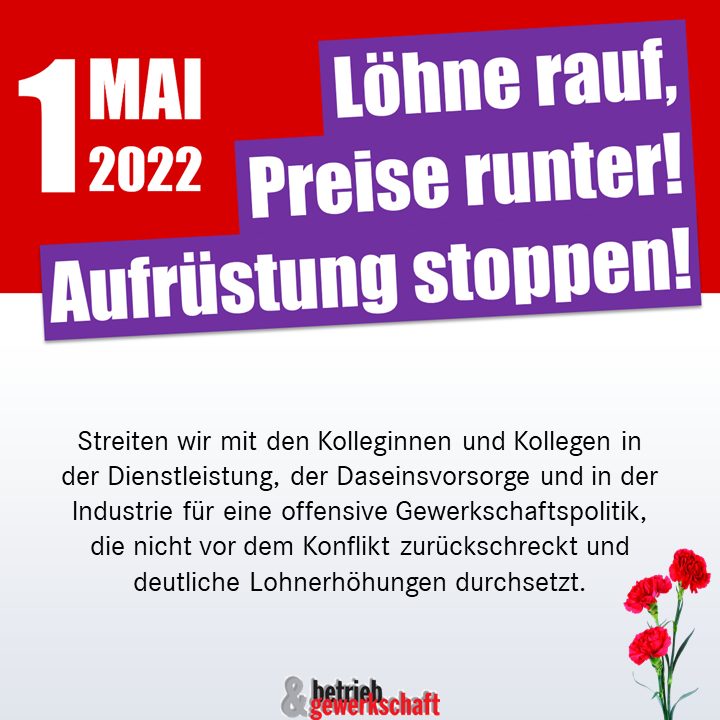 Flyer zum 1. Mai 2022