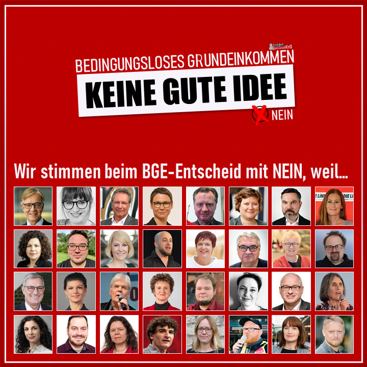 Wir stimmen beim BGE-Entscheid mit NEIN, weil...