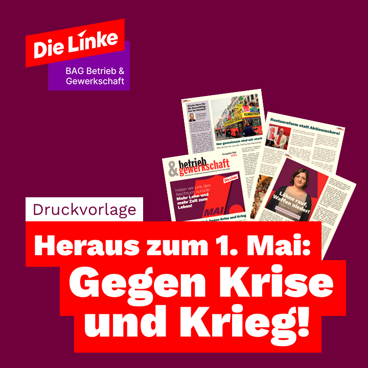 E-Paper: Heraus zum 1. Mai - gegen Krise und Krieg (Mai 2024)