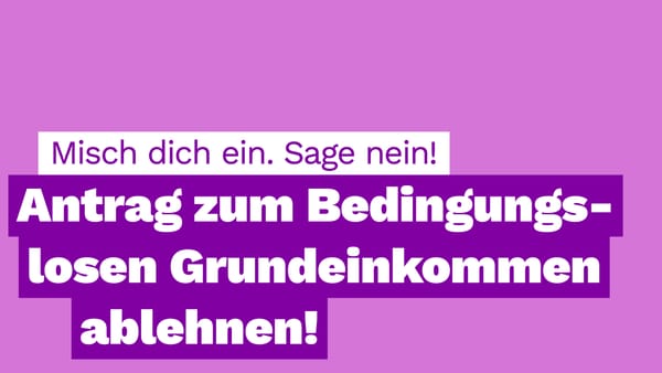 Flyer: BGE - Misch dich ein, sage Nein!