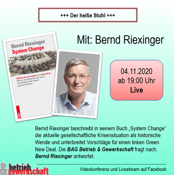 Küchengespräch mit Bernd Riexinger