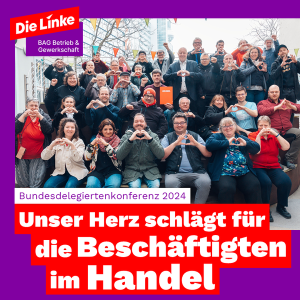 Unser Herz schlägt für die Beschäftigten im Handel